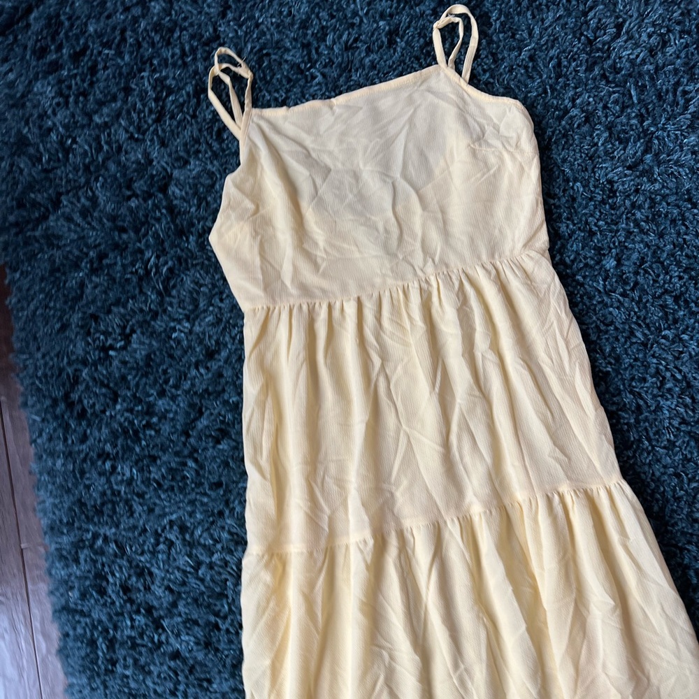 H&M maxi yellow dress size s